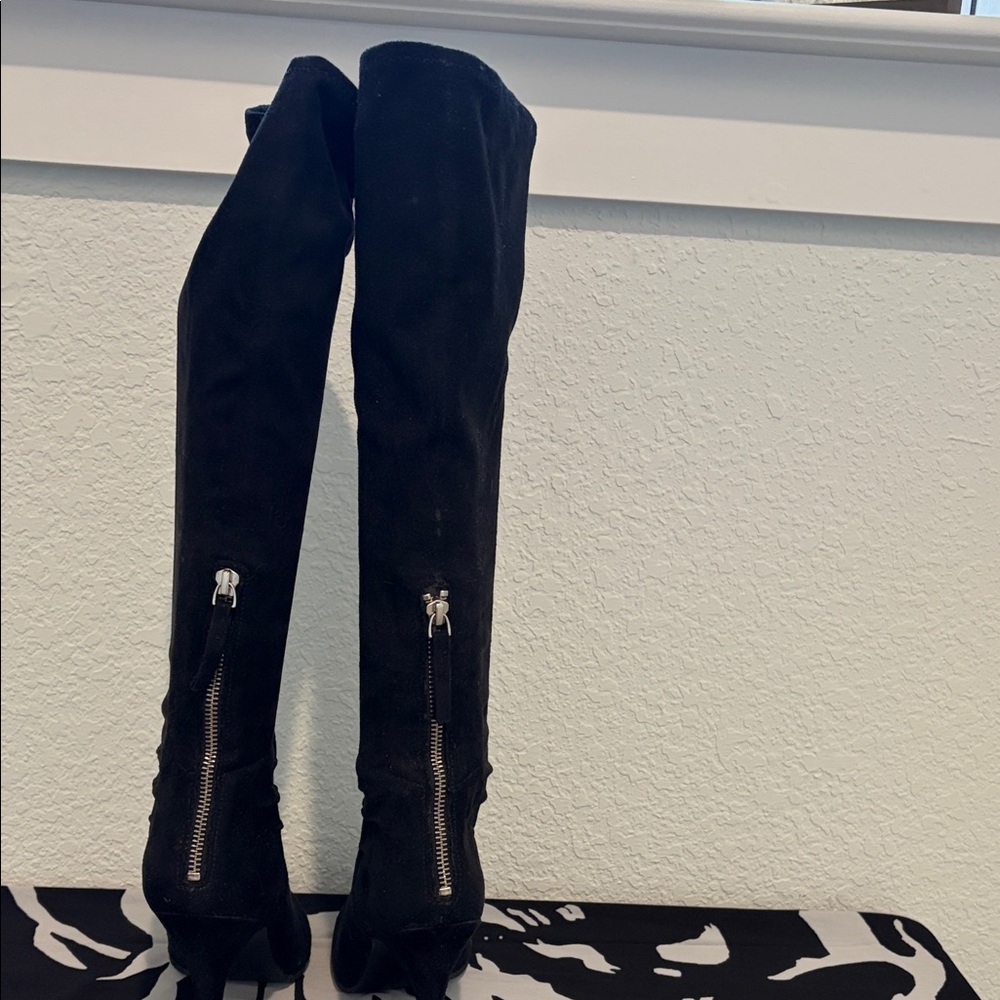 Nine West Black Over the Knee Boots - Picture 3 of 4